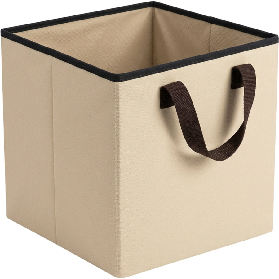 Qamvi Canvas Cube Storage Bin with Webbing Handles 32 L