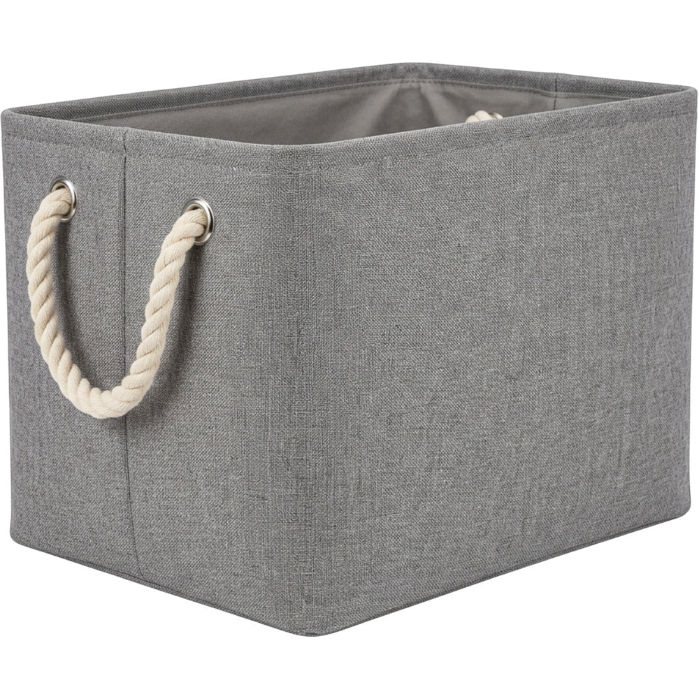 Qamvi Cotton Linen Storage Basket with Rope Handles 40 L - Product view