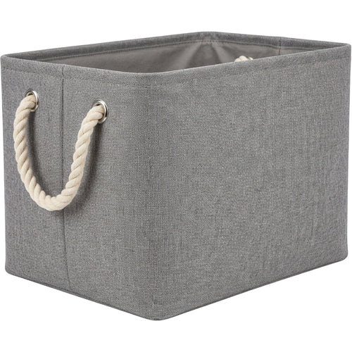 Qamvi Cotton Linen Storage Basket with Rope Handles 40 L - Product view